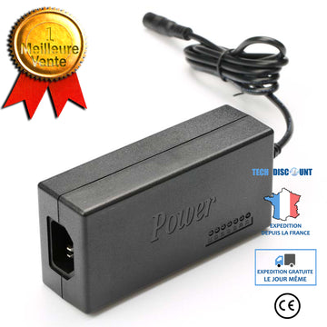 TD® Adaptateur d'alimentation au pied multifonction 12 ~ 24V 90W avec tête cc remplaçable prise entièrement en cuivre nickelé